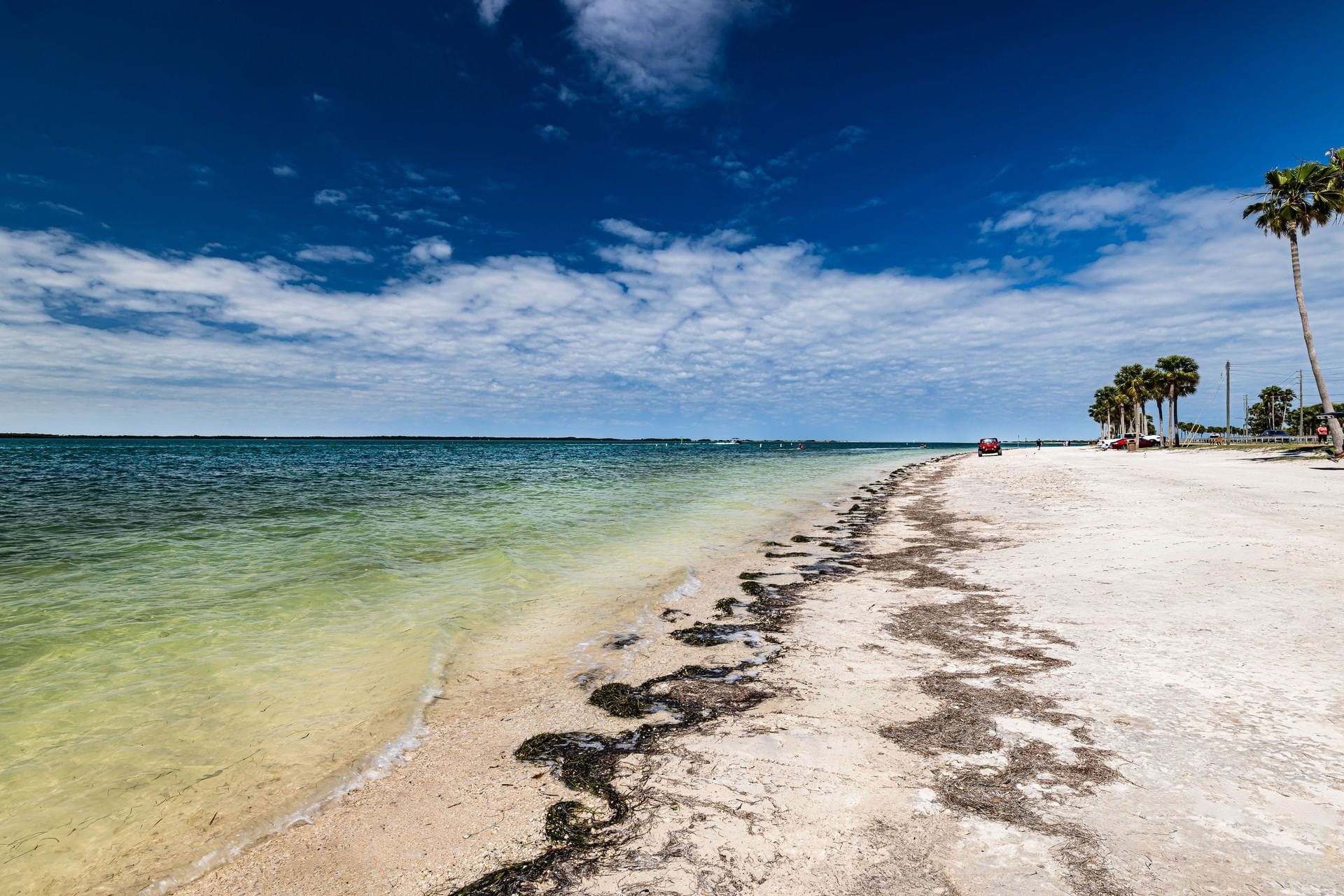 White sand Gulf beach